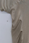 Marc le bihan shoulder lace -off asymmetric short sleeve top 2860 Tilleul
